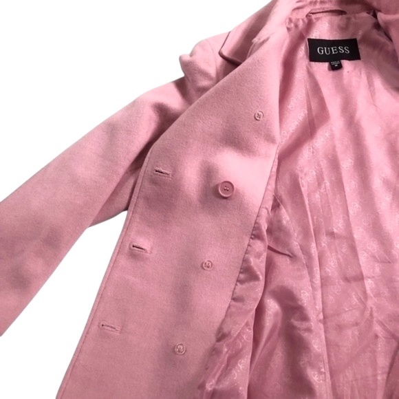 Guess Light Pink Peacoat Jacket M - Picture 4 of 8